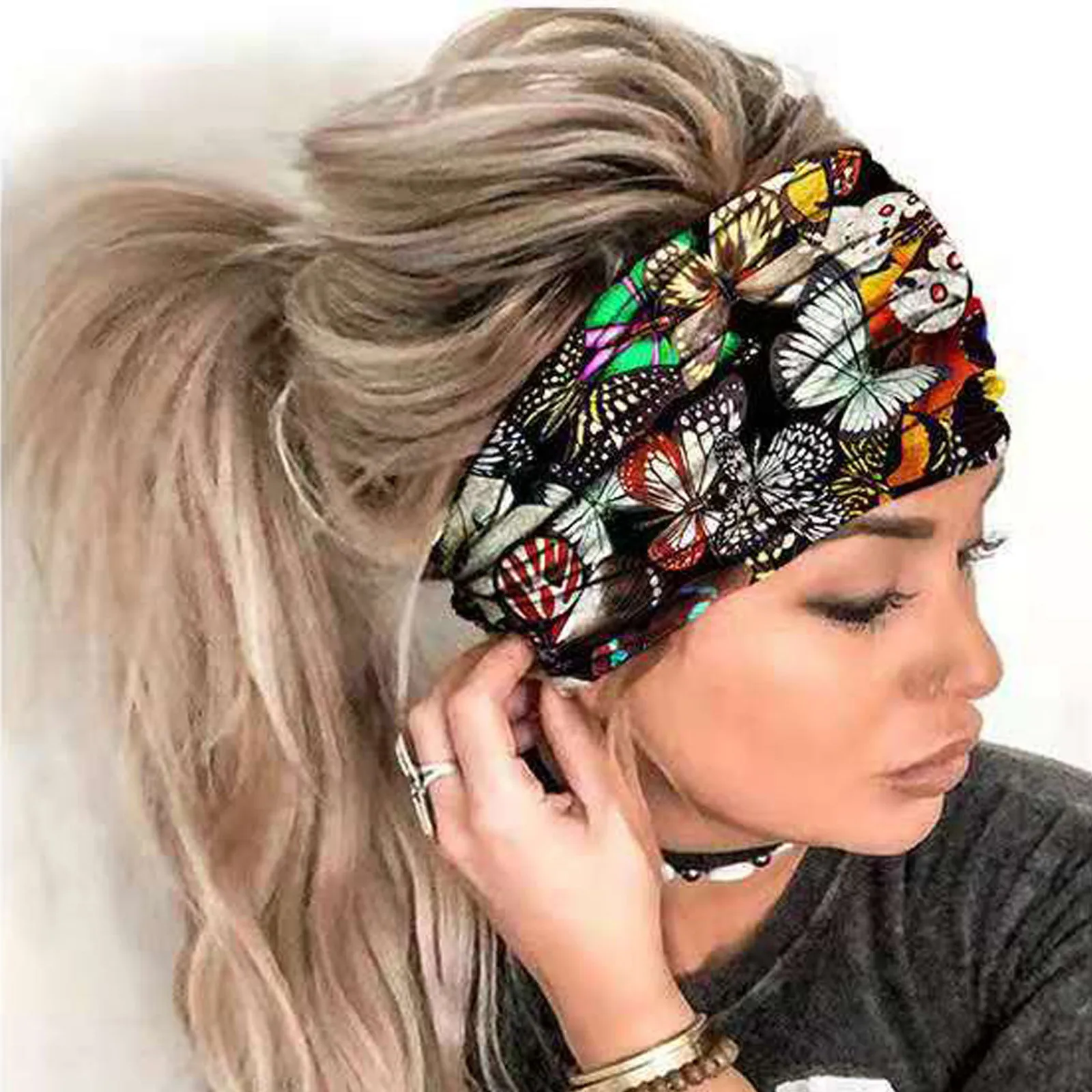 Flippy Headband Headband Women Bandana Elastic Print Band Wrap Headband Hair Head Headband Guys Headband Sports