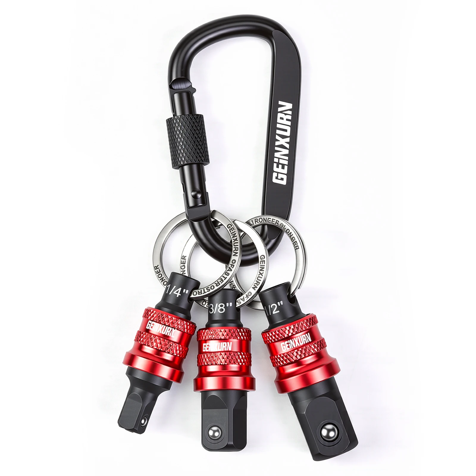 conjunto-de-chaveiro-suporte-de-soquete-geinxurn-com-encaixes-de-1-4-3-8-e-1-2-polegadas-liberacao-rapida-e-adaptadores-para-eletricistas-construcao-e-uso-externo
