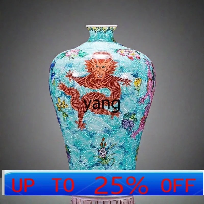 

lmm ceramics vase enamel color multicolored large living room decorative corner ornament