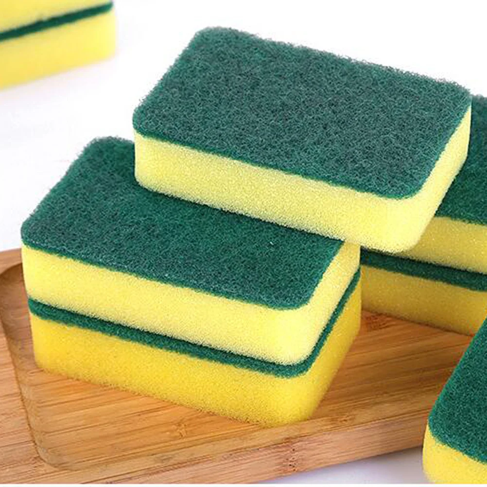 20 Pcs Corundum Spong Dish Wand Sponge Refills Holder for Kitchen Sink Dishwashing