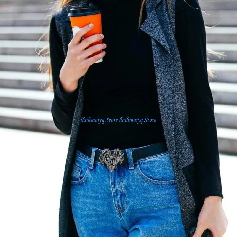 573B مشبك حزام قلب بديل مشبك حزام قلب برونزي عتيق للجنسين