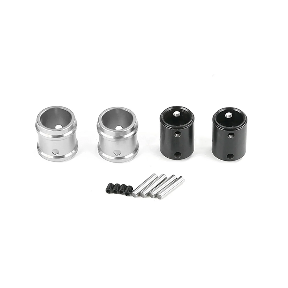 Quick-Release Front and Rear Output Shaft Sleeve Kit for 1/5 Losi 5Ive T ROFUN ROVAN LT Rc Car Toys Parts,Silver