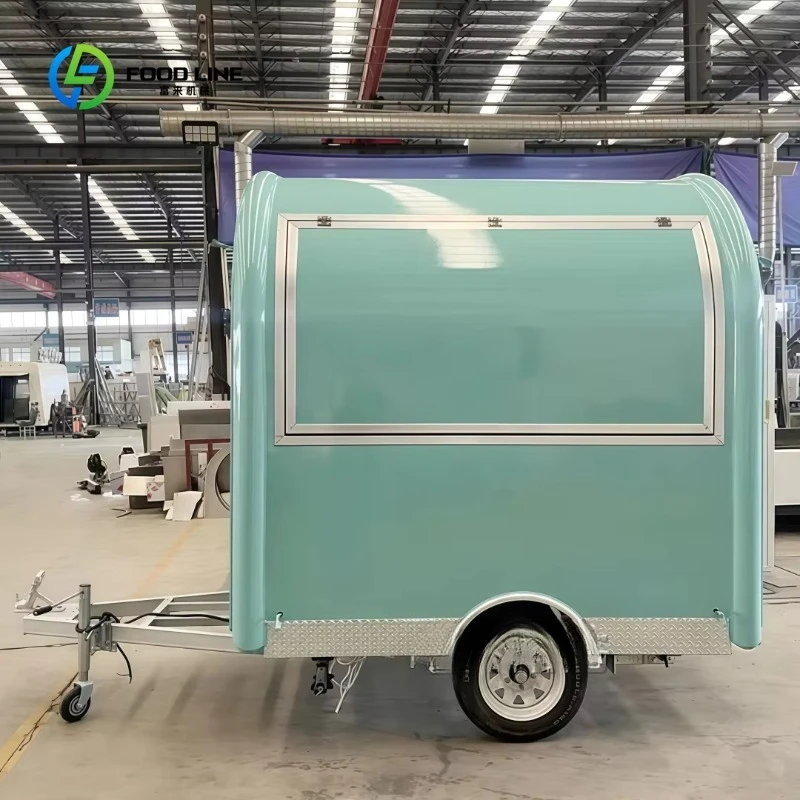 Customized Food Trailer Fully Equipped Prefabricated Container Restaurant Food Mobile Truck Sandwich Taco Coffee Bar Pushcart