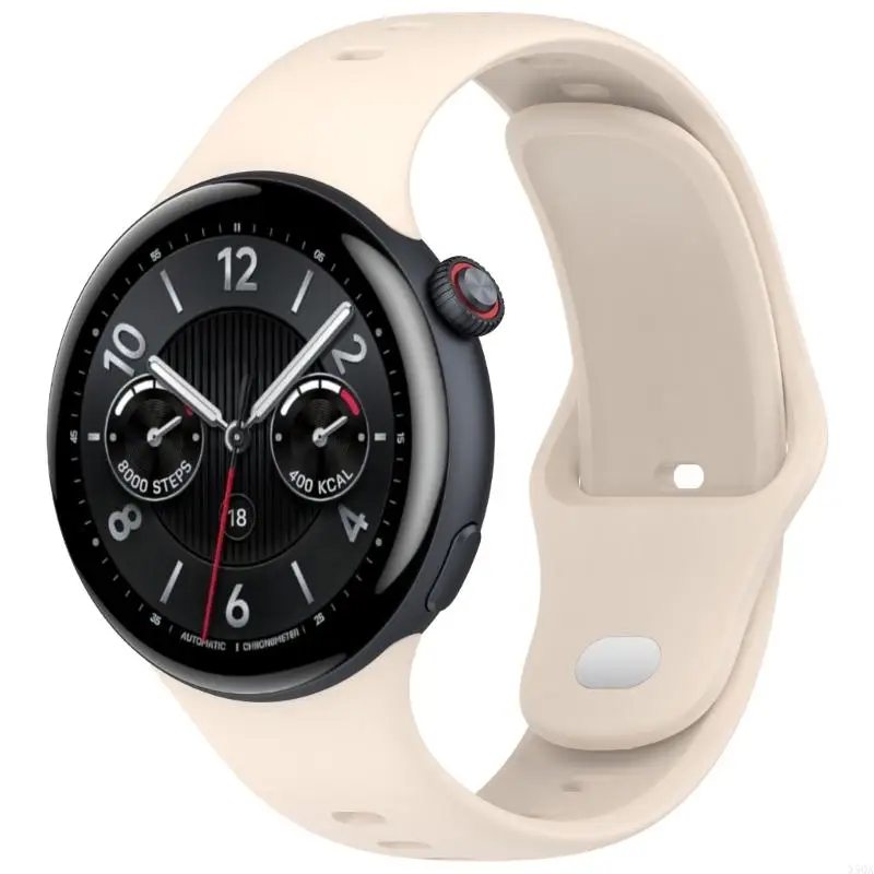 Stylish Breathable Silicone Wriststrap Sweatproof Wearable Bracelets For Watch 5 Everyday Use Quick Release Belt Comfort 