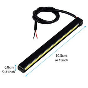 LED -Streifen -Tag Lauflampen Indikator, Lichter DRL Universal Car, Aluminiumgehäuse, Automobilzubehör, 4 Zoll, 6000k, 12 V 10 Hauptverkaufszubehör Sandero 2012 - №9