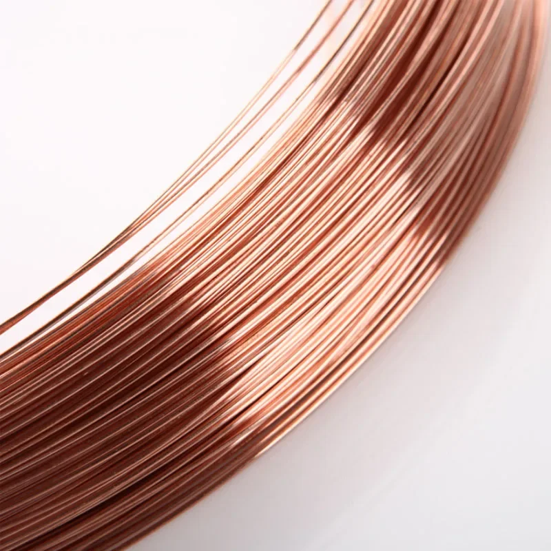 1Meter Copper Wire 0.2mm~3mm Electric Conduction Cable Wires Solid Bare Copper Wire