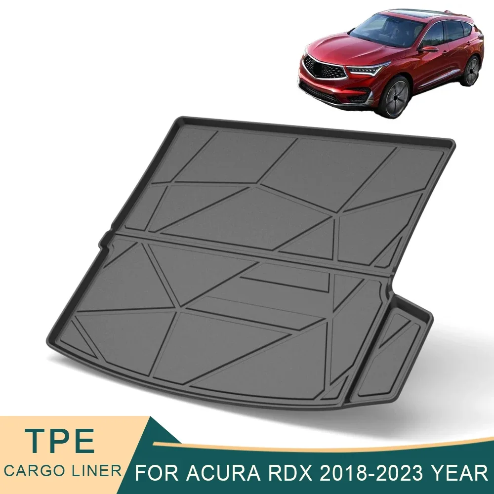 For Acura RDX 2018-2023 Auto Car Cargo Liner All-Weather TPE Non-slip Trunk Mats Waterproof Tray Trunk Carpet Accessory