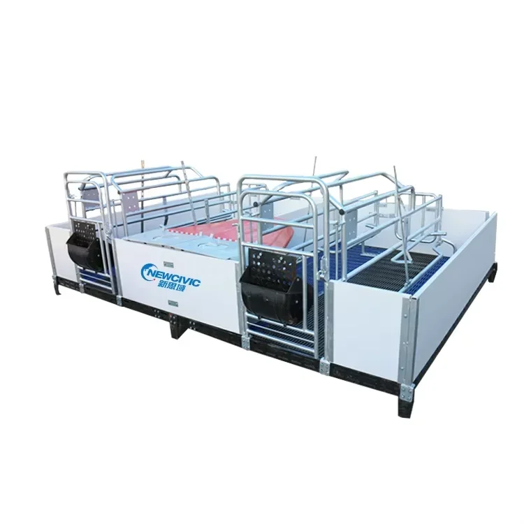 

New Product European Style Sow Birth Bed Piglet Heated Cage Galvanized Pig Farrowing Stall