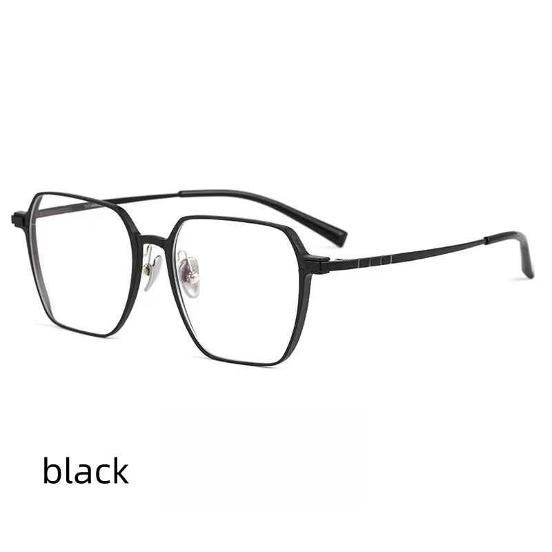 

53mm Ultra Light Square Eyeglasses Frame For Men And Women Titanium Flexible Legs With TR90 Rim Eyewear Spectacles Frame L5083M