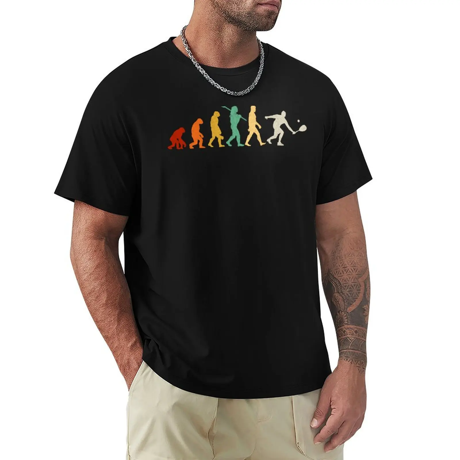 racquetball evolution, racquetball T-Shirt Work Short Sleeve Cotton Top