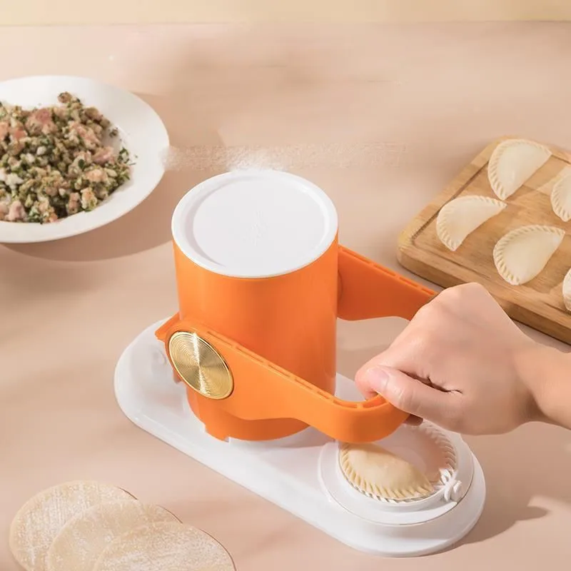 Upgrade Wooden Stake Dumpling Wrapper Artifact Dough Wrapper Multi-function Tool Small Wrapper Presser Dumpling Maker ZI264