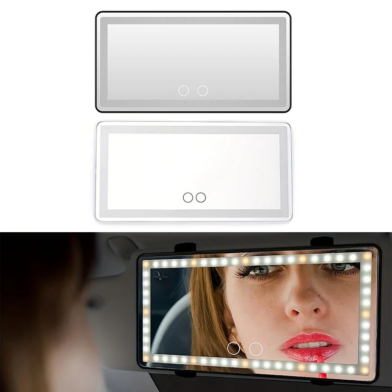 Upgraded Version Car Sun Visor Makeup Mirror 3 Lighting Modes Are Adjustable Ultra-thin High-definition Vanity Mirror For Female