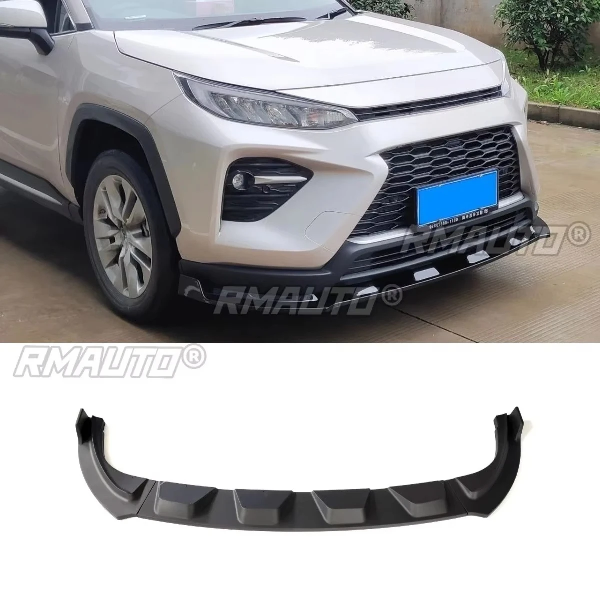 Car Front Bumper Lip Diffuser Spoiler Glossy Black Modification Part for Toyota WILDLANDER 2020 Bumper Protector Car Accessories
