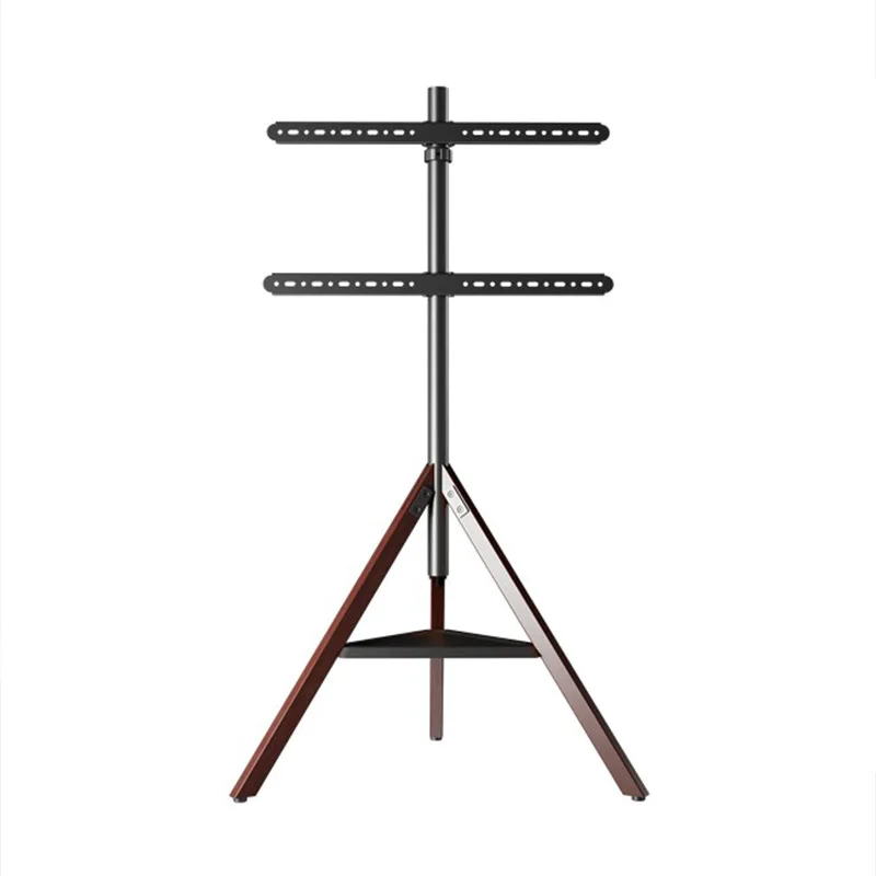TV Floor Stand Movable Solid Wood Art Rack for Home Living Room and Bedroom, 65/75/86 Inch TV Universal Tv Cabinet  Furniture