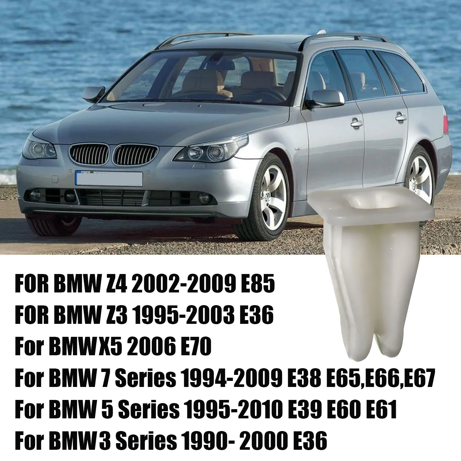 درع التجنيب الجوز عجلة قوس بطانة الحاجز بطانة جروميت كليب 63171367868 لسيارات BMW E30 E36 3 سلسلة E39 E60 E61 5 سلسلة #6