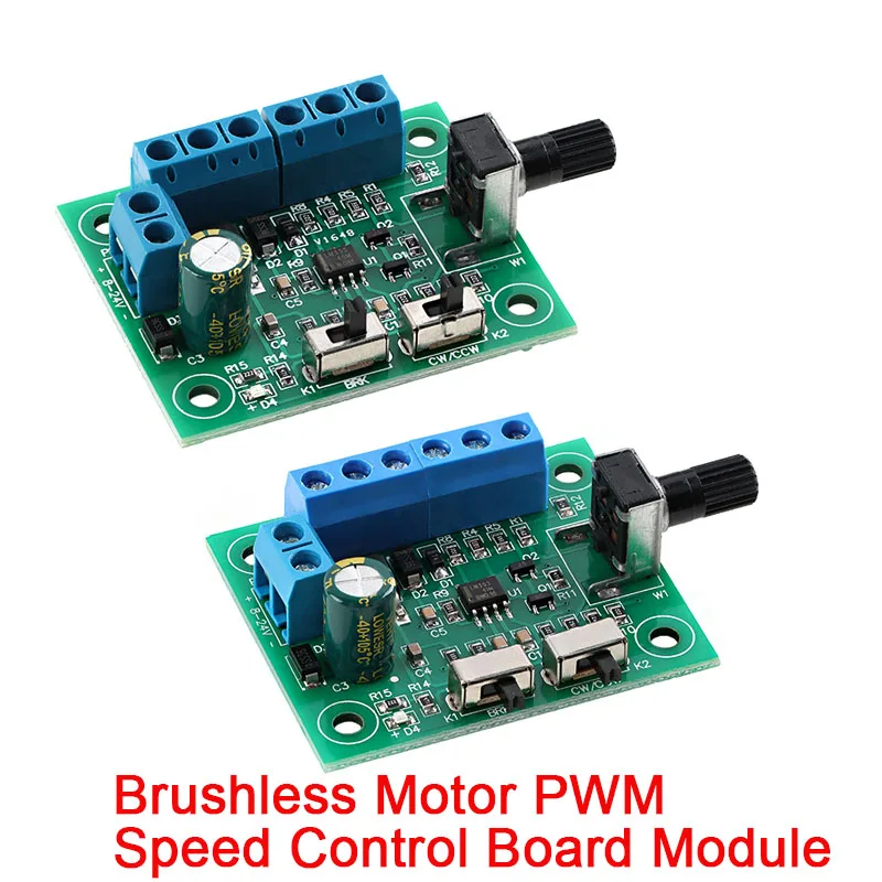 DC8-24V Brushless DC Motor Speed Controller Driver PWM Speed Control Board Pinpoint Regulator Forward And Backward Control 18KHz