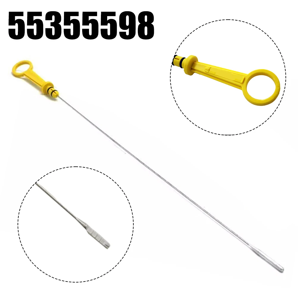 

Engine Oil Dipstick Silver, Yellow Oil Level Dipstick Quick To Install Replacement Installation Engine Oil Check