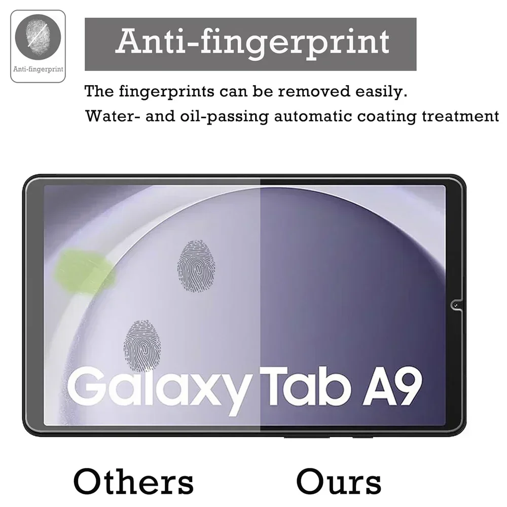 Screen Protector For Samsung Galaxy Tab A9 8.7 Inch Tablet Protective 2023 SM-X110 X115 Scratch Resistant HD Tempered Glass Film