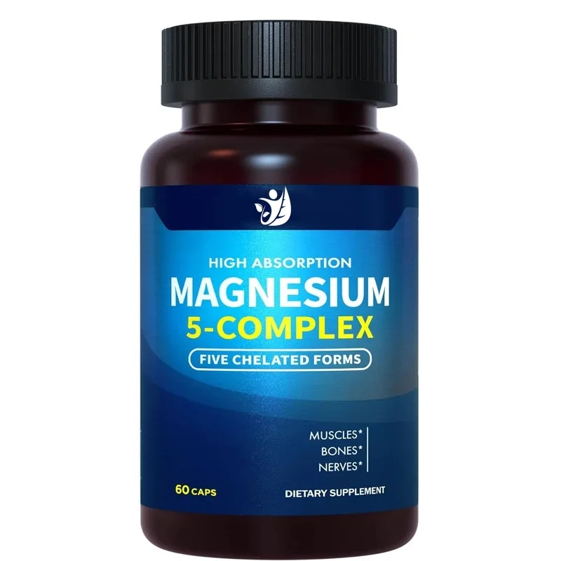 

5-in-1 Magnesium Complex - Chelated Magnesium Glycine, Malic Acid,taurine Salt, And Aspartic Acid Suitable For Muscles And