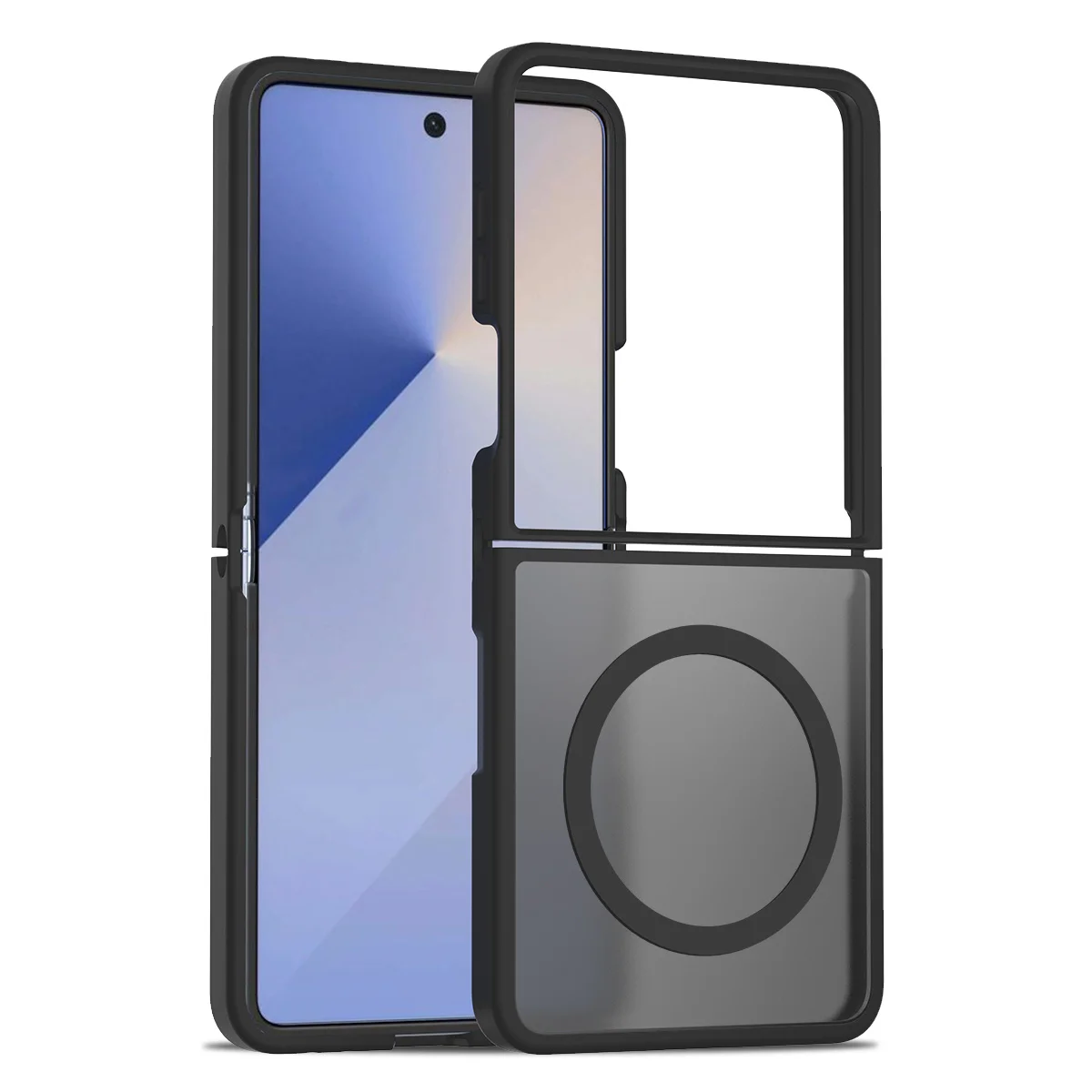 Für Samsung Z Flip 7 6 Magsafe Handyhülle PC TPU Hybrid stoßfest matt Wireless Charging Cover für Samsung Galaxy Z Flip 7 FE