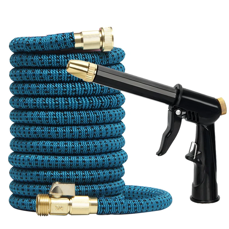 

High Pressure Car Washing Hose Expandable Magic Tube Garden Watering Multi-Function Cleaning Spray Water Gun 25FT-150FT