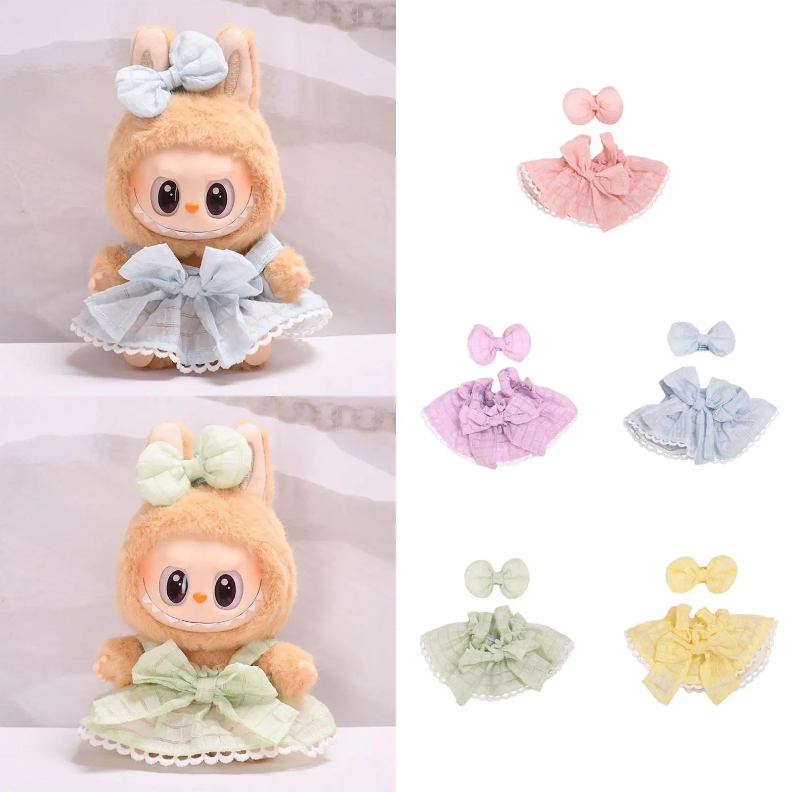 15cm Girl Doll Clothes Dress Kids Pretend Play Doll Accessories Handmade Clothing Costume Accessories Fashionable Doll Clothing