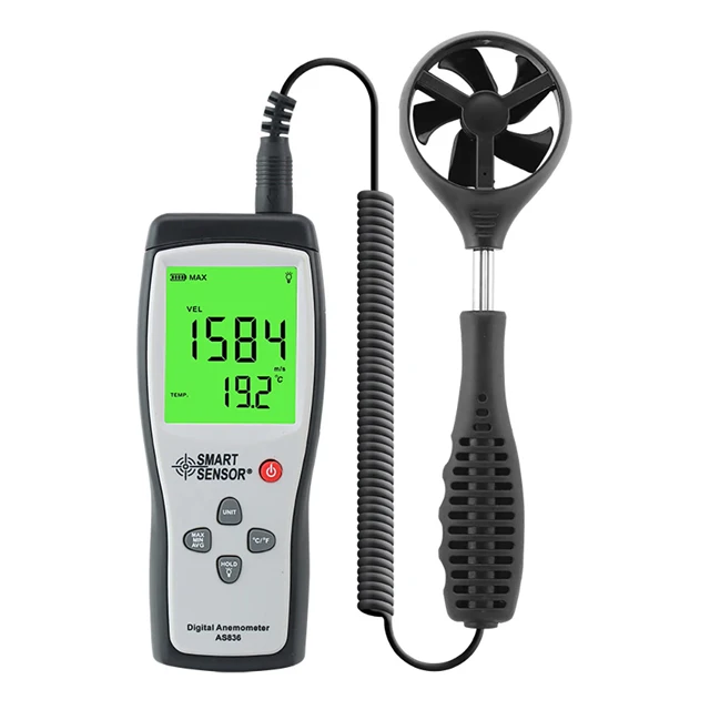 SMART SENSOR AS836 Digital Handheld Mini Anemometer
