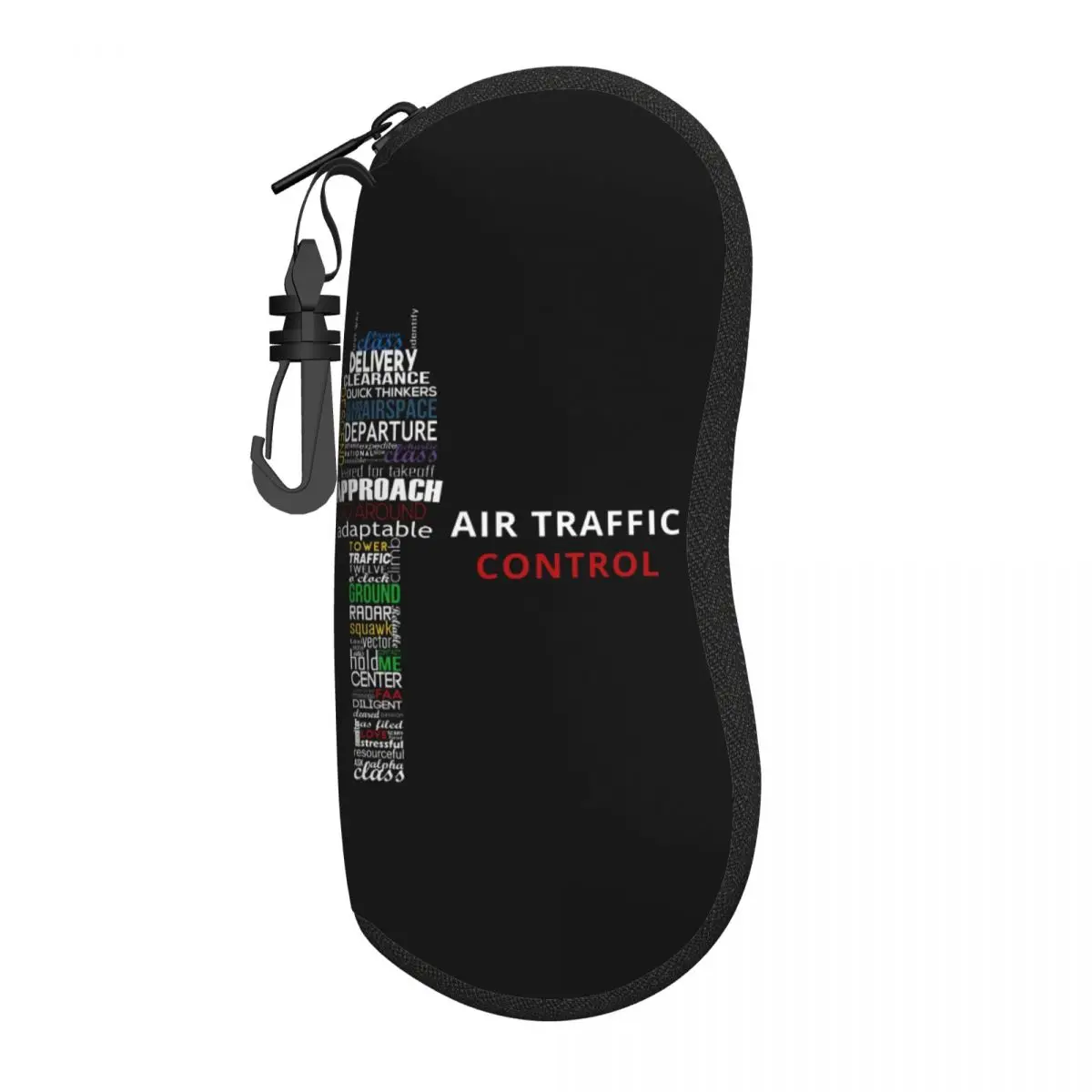 Custom Air Traffic Controller Eyeglass Glasses Case Men Women Soft Pilot Air Fighter Sunglasses Protective Bag