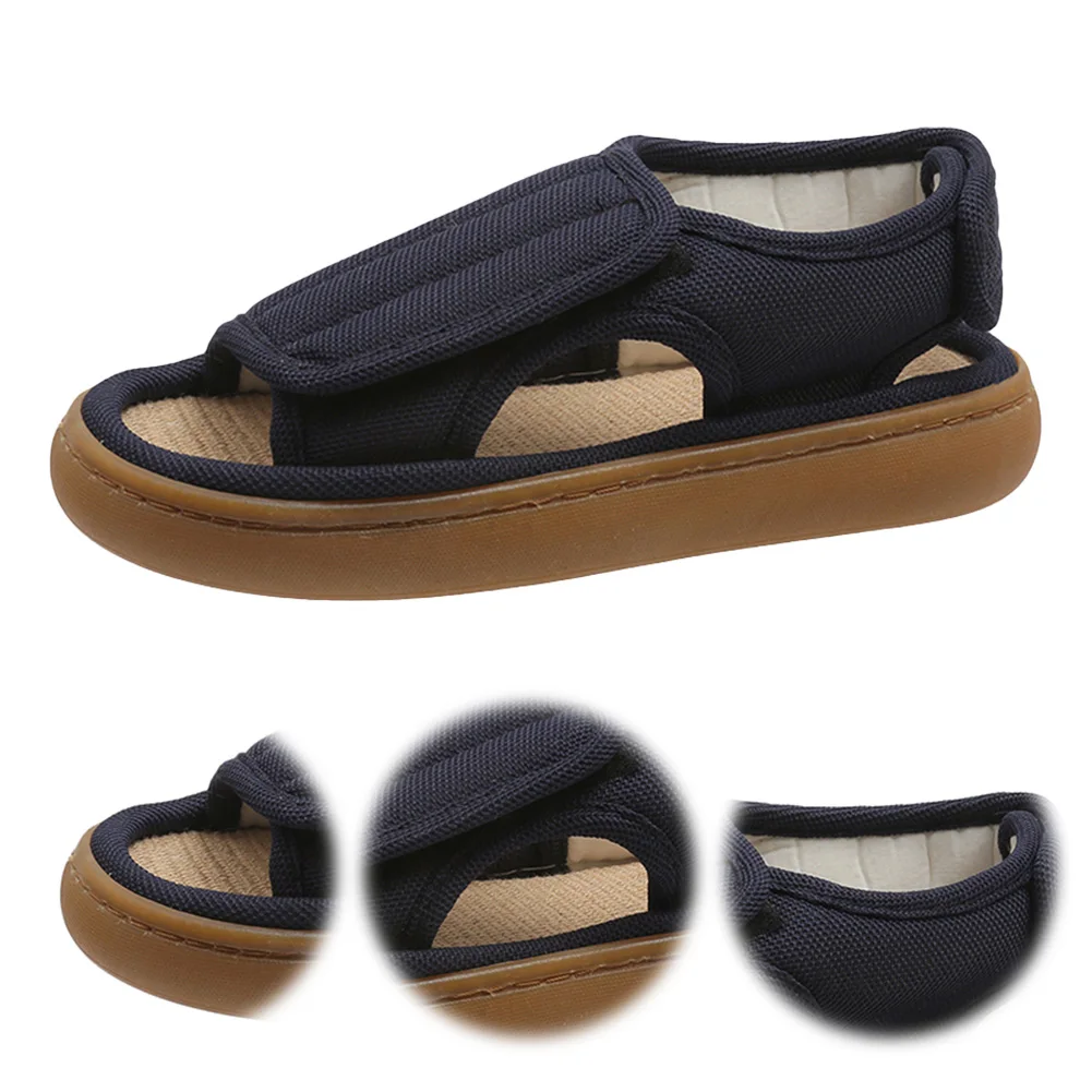 

Сандалии унисекс для диабетиков, дышащая удобная прогулочная обувь, мягкие сандалии для пожилых людей с регулируемой липучкой для женщин и мужчин