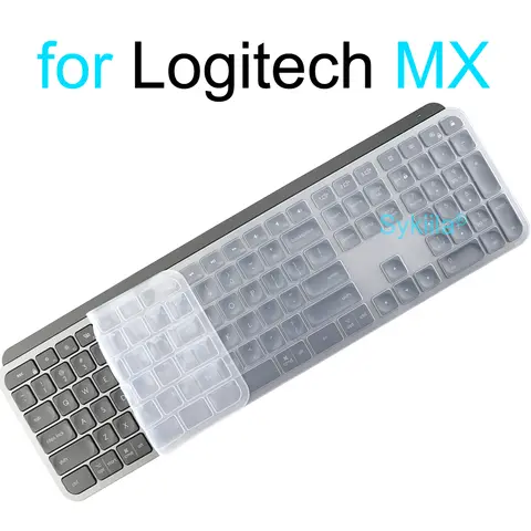 Keyboard Cover for Logitech MX KEYS S Mechanical Plus for Mac for Logi Protective Protector Skin Clear Silicone Case Accessories