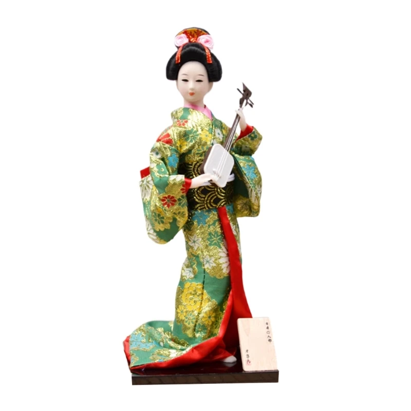 12Inch Kimono Toy Figurine Desk Ornament for Adding a Touch of Japanese Decoration to Any Room or Restaurant Y5GA