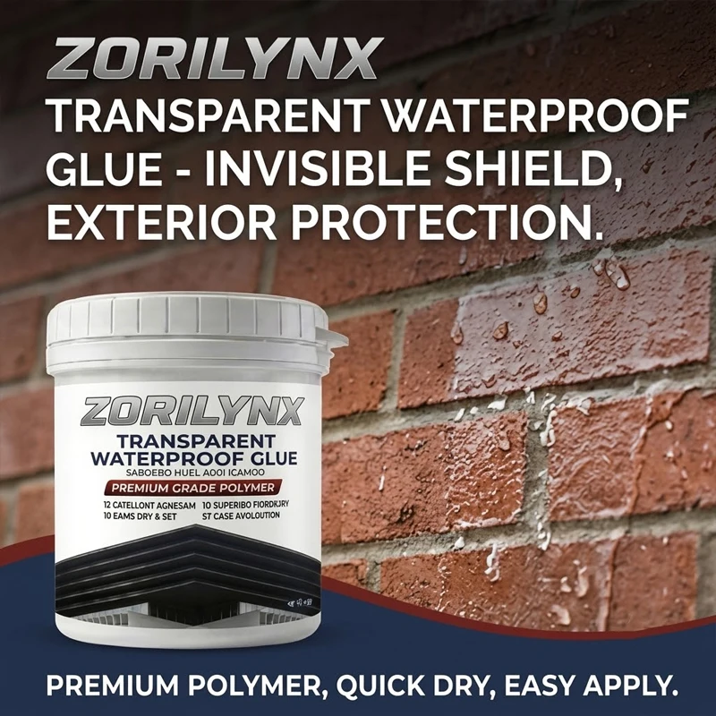 Transparent Waterproof Glue for Exterior Wall Sealing High-Adhesion Weatherproof Repair Paste for Leak Defense - ZORILYNX