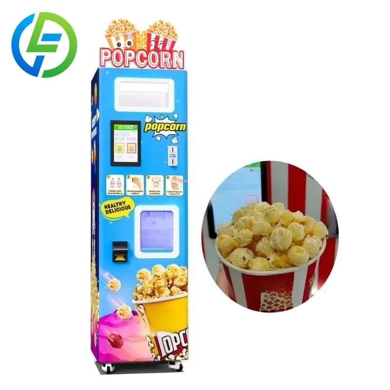 Customized High Quality Commercial Business Automatic Popcorn Vending Machine Amusement Park Shopping Mall Popcorn Maker Machine