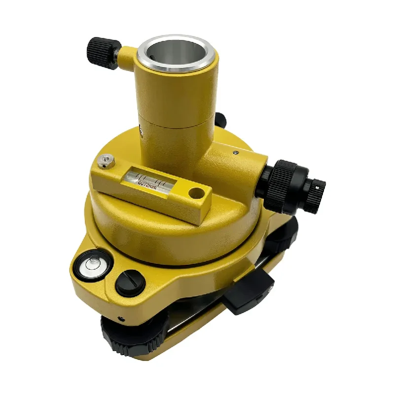 Yellow,Black,grey Three-Jaw Tribrach for Trimble Pentax for Top-con Total Station Prism Adapter with Optical Plummet
