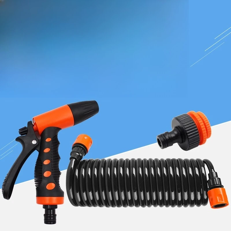 

Car wash water gun cleaning kit quick connection faucet high pressure cleaning nozzle tool 4 points water pipe accessories