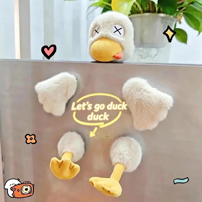 Magnetic Cute Duck decor ornaments Detachable Salted Duck Fun Toy Suitable As A Gift For Friends And Also As A Home Decor Item