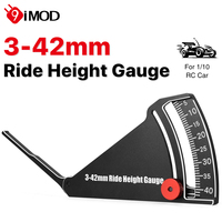 9IMOD Ride Height Gauge RC Car Height & Wheel Rim Camber 3-42MM Adjustable Ruler for Road Vehicles Off-Road Vehicles and Trucks