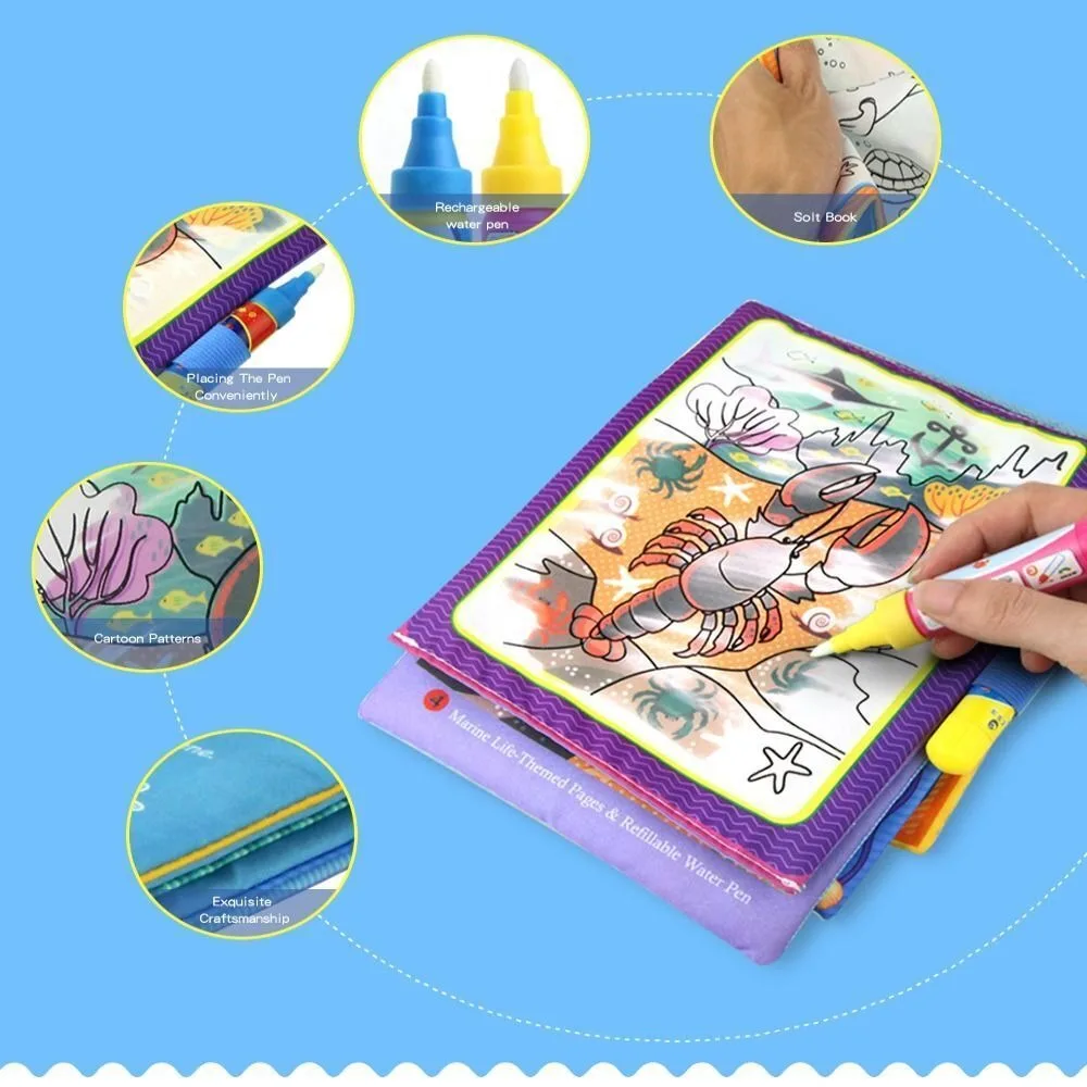 

Animal Coloring Doodle Book in Drawing Toys With Magic Pen Graph Cognition Coloring Book Birthday Gift for Kids