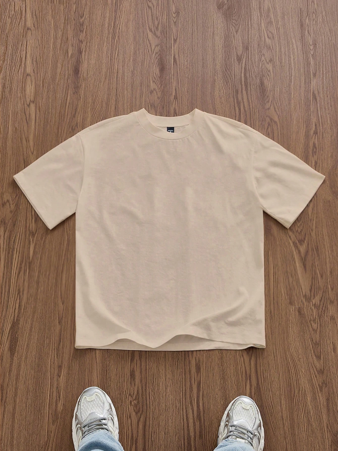 Manfinity EMRG Fashion Street Boxing Slogan Casual Printed Oversized Short Sleeve T-Shirt for Men Harajuku Fashion Trend Street