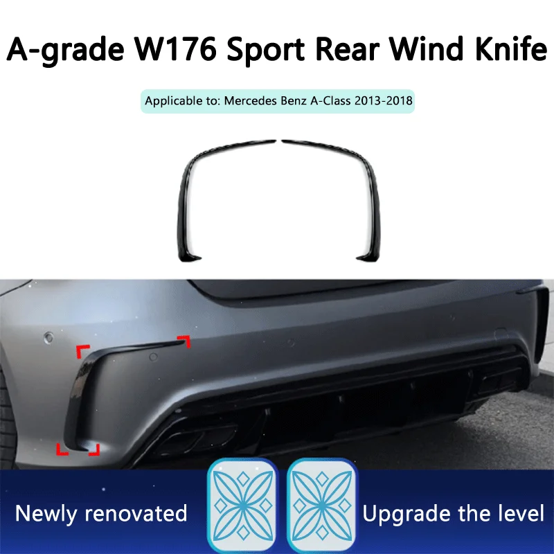 

Suitable for Mercedes Benz A-Class W176 A200 A250 AMG 2013-2018 Rear Wind Blade Rear Blade Modification Accessories