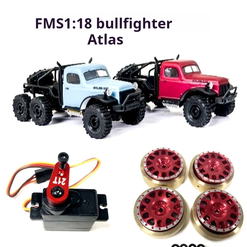 

Fms 1:18 Bullfighter с дистанционным управлением внедорожник металлические аксессуары для обновления ступицы колеса шины амортизатор сервопривод противовес