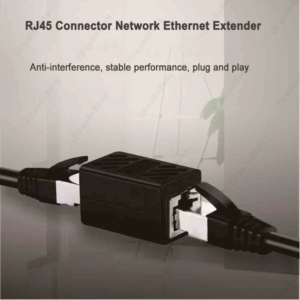 ขั้วต่อ RJ45ขนาดเล็กกล่องขยายสัญญาณอีเธอร์เน็ตอะแดปเตอร์ขยาย RJ45กิกะบิตอินเตอร์เฟซหญิงเชื่อมต่อเครือข่าย