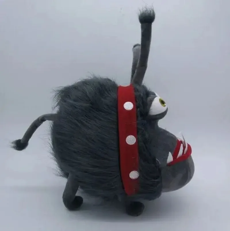 لعبة قطيفة على شكل كلب مؤذ بفم كبير، حيوان محشو لطيف للتعبير الشريط مع فرو عالي الجودة وفريد من نوعه قابل للتجميع #2