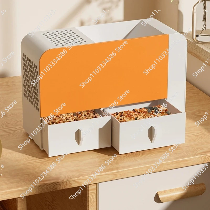 Electric Grain Winnower for Bird Seeds, DIY Seed Winnowing Machine, Grain Husk Blower