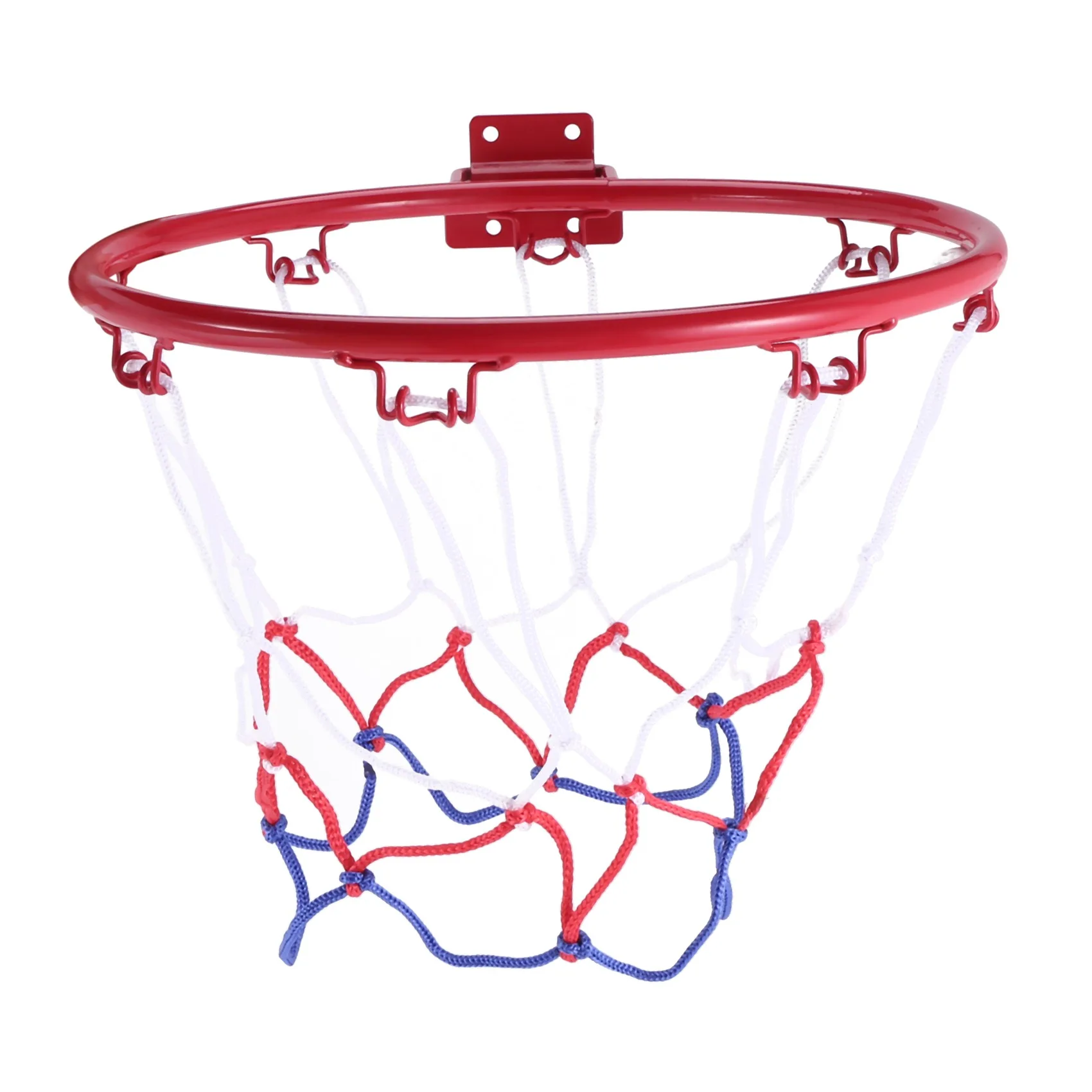 B05C-32Cm Wall Mounted Basketball Hoop Netting Metal Rim Hanging Basket Basket-Ball Wall Rim With Screws Indoor Outdoor Sport