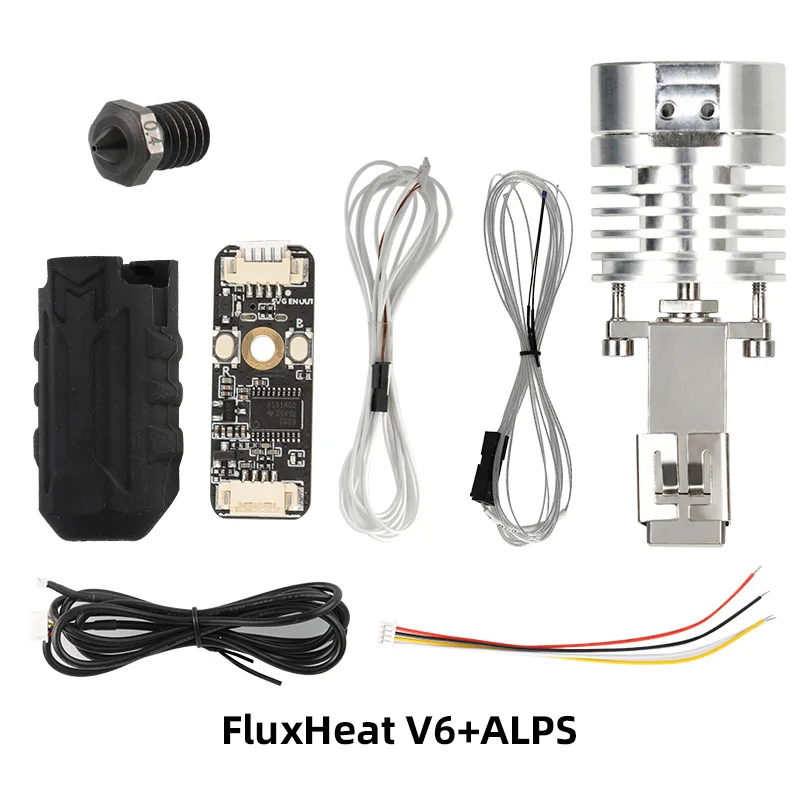 Zachte High Flow FluxHeat V6 ALPS Hotend Smart Leveling Nozzle Sonde Voor Voron Blv Vzbot Hevort DIY 3D Printer Vervangen 3D TOUCH