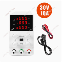 30V/10A 4-Digits Displaying Adjustable Regulated Switching DC Lab Bench Power Supply with 5V/2A Output Interface