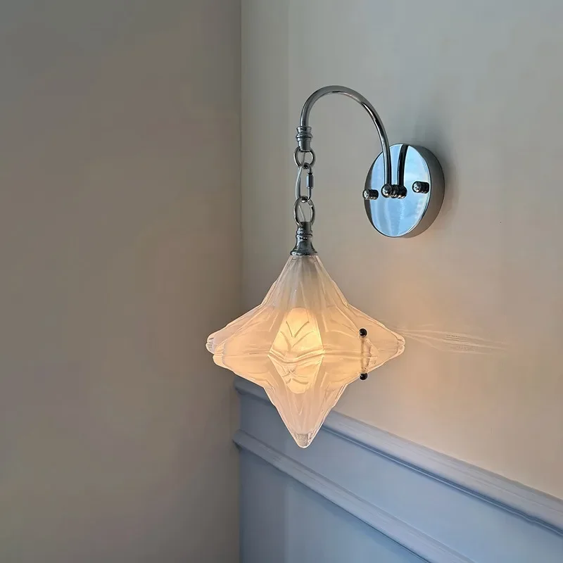 

French star wall lamp entrance bedroom bedside wall lamp