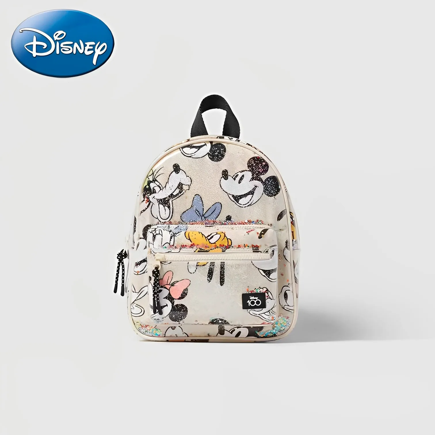 Disney Girls Backpack Mickey Mouse Print Girls Travel Storage Fashion Cartoon Cute Girl Baby Mini Backpack