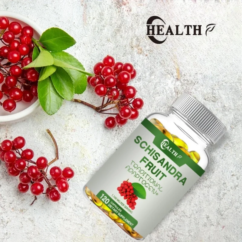 Traditional Schisandra fruit capsules - help relieve fatigue, promote cardiovascular health, and improve human immunity. Non-GMO